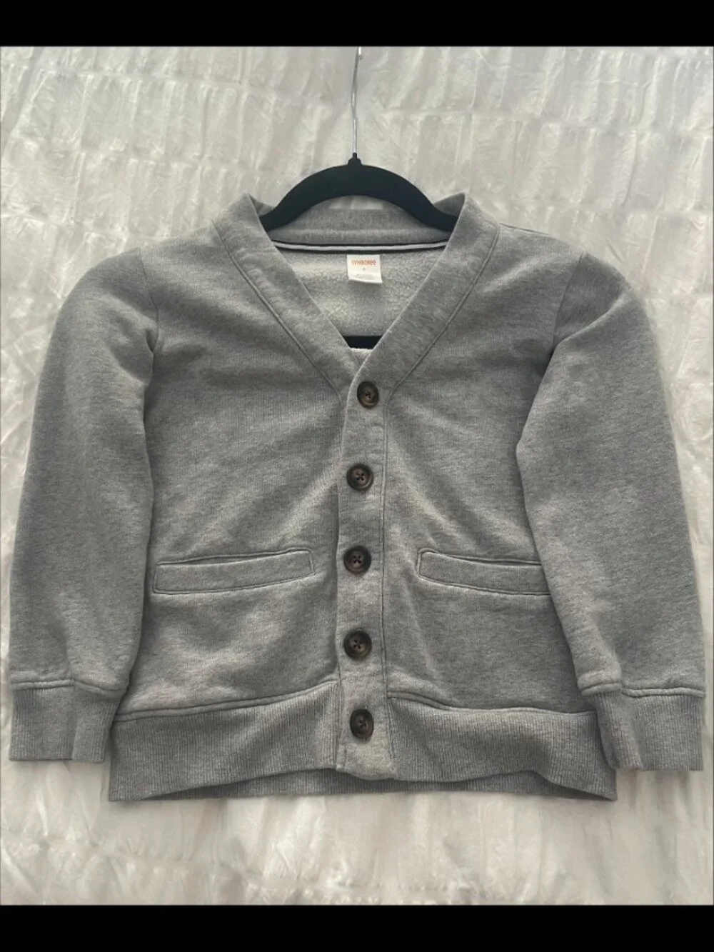 Gymboree Boys Button Cardigan Sweatshirt Pockets Size 6